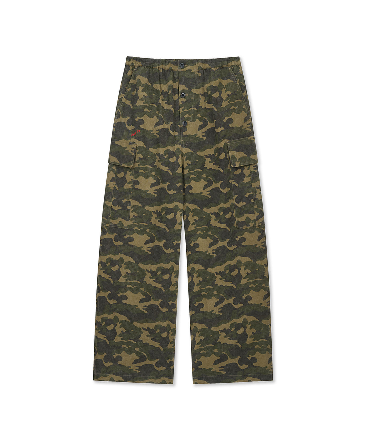 [matinkim] DRAWSTRING HEM CARGO PANTS IN KHAKI