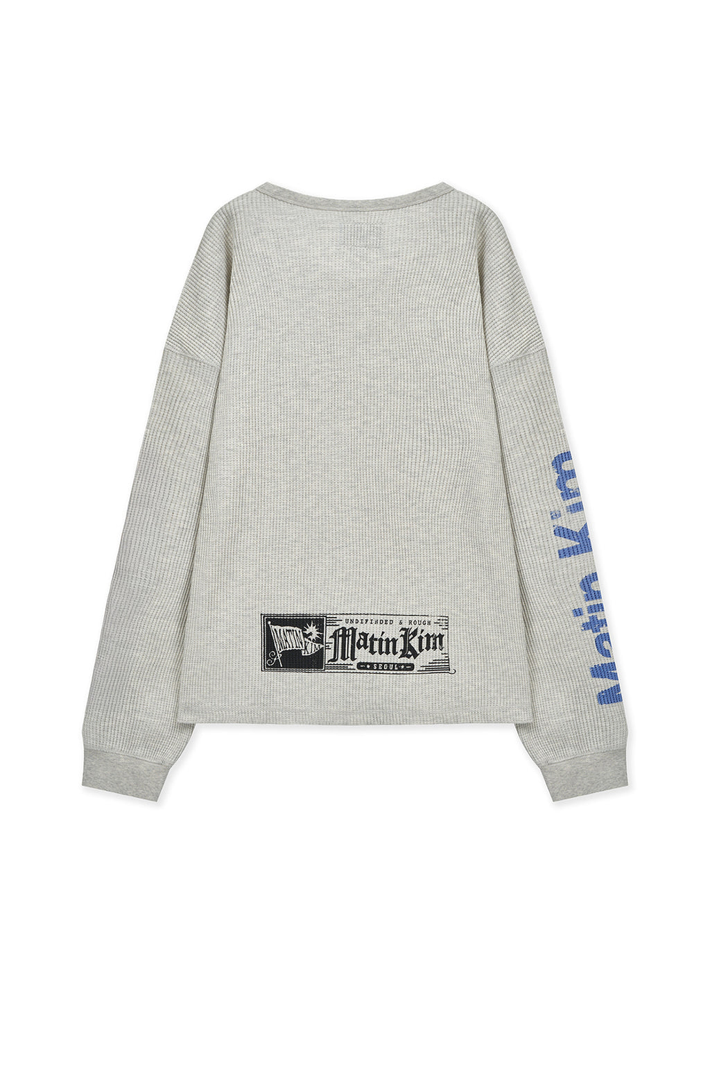 matinkim SLEEVE LOGO WAFFLE TOP FOR MEN IN IVORY - View 3