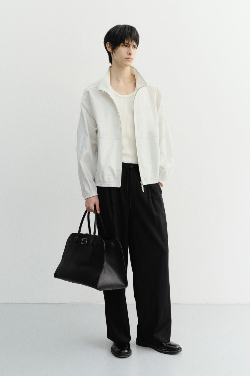 Dunst Lounge Wool Slacks Black Stripe