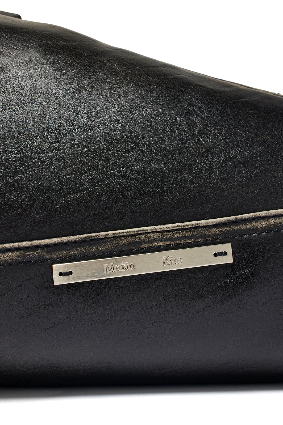 Matinkim Dirty Washed Diagonal Bag IN Black