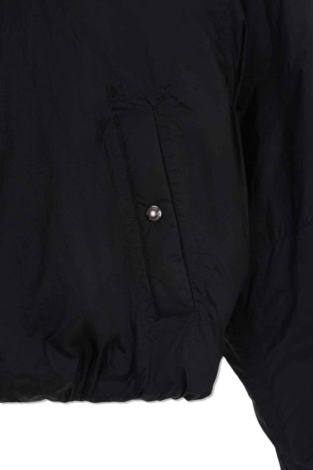Matinkim Back Logo Hoody Short Down Jumper IN Black