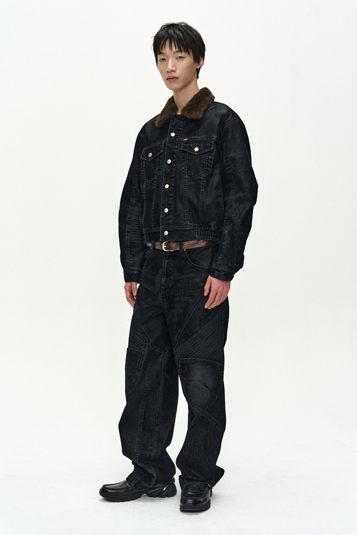 Andersson Bell Unisex Rodeo Biker Wide-Leg Jeans