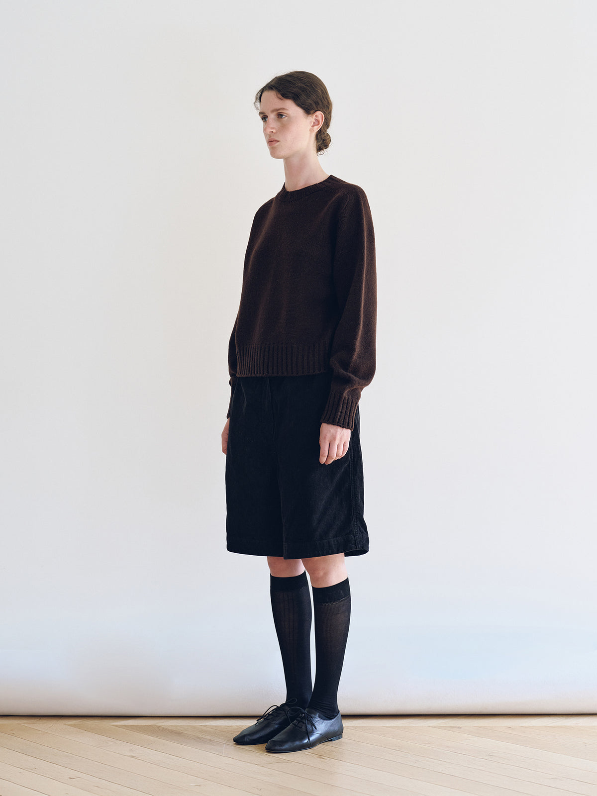 Nothing Written Bunny Wool Pullover Knit (D. Brown)