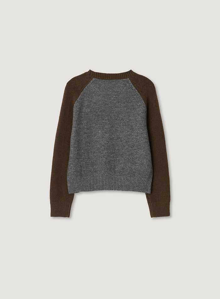 Mango Maniplease Puze Raglan Knit Brown