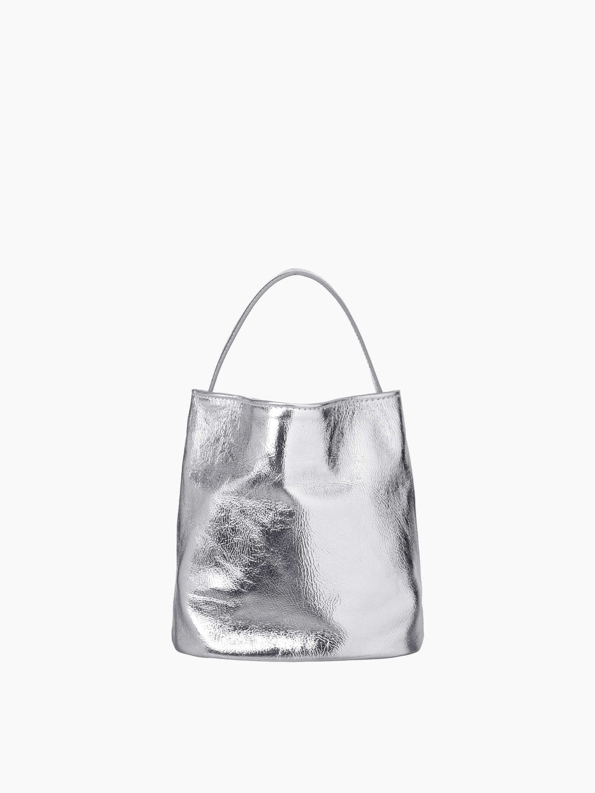 Margesherwood Wired Bucket silver crinkle
