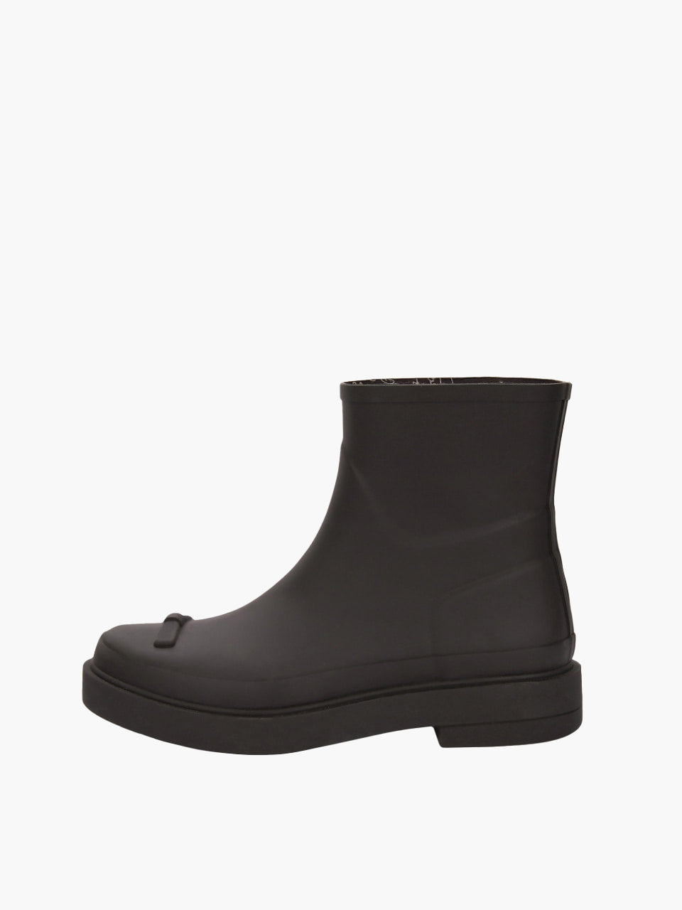 Margesherwood Ribbon Rubber Boots Short dark brown