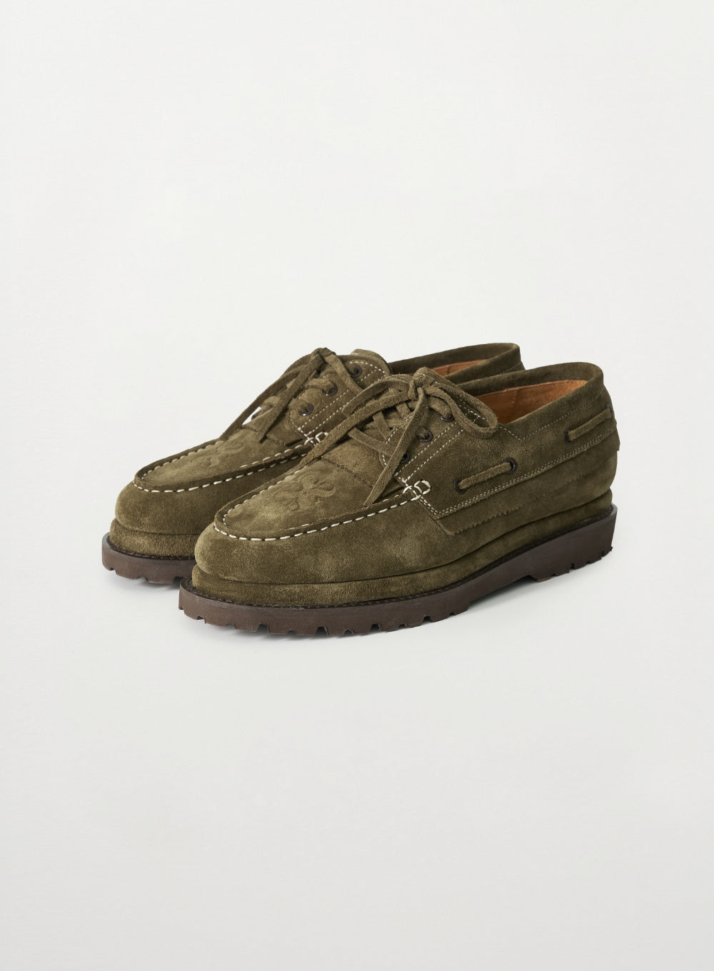 [SATUR] Regatta Suede Boat Loafer - Khaki