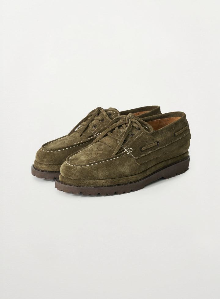 Satur Regatta Suede Boat Loafer - Khaki