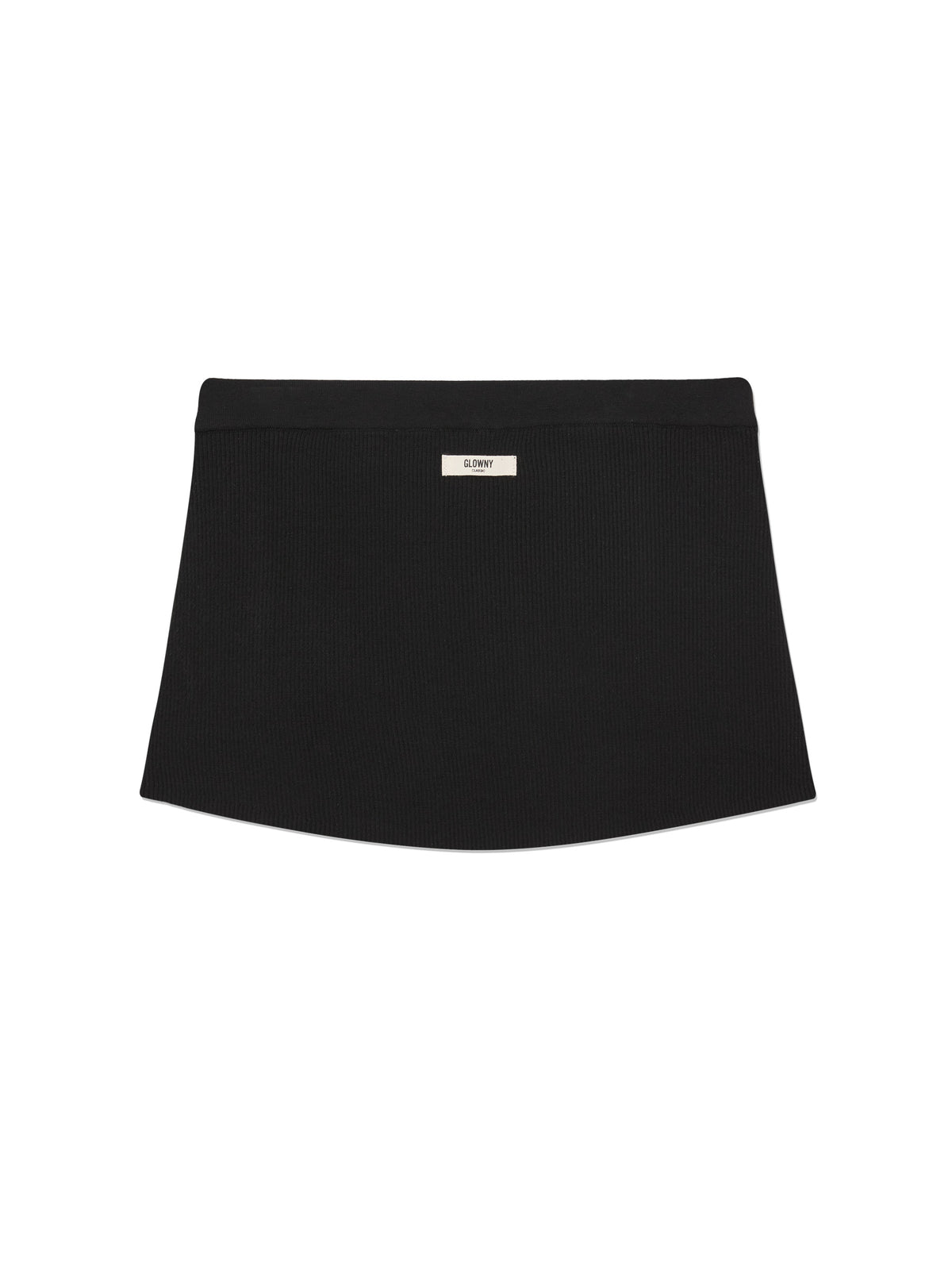 GLOWNY G Knit Rest Skirt (Black)