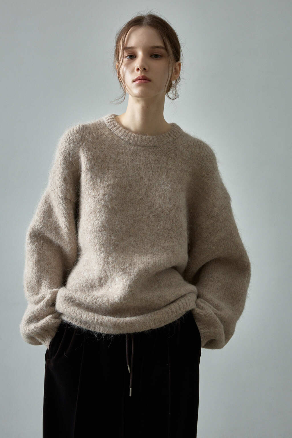 Facade Pattern Alpaca Cloud Knitwear beige
