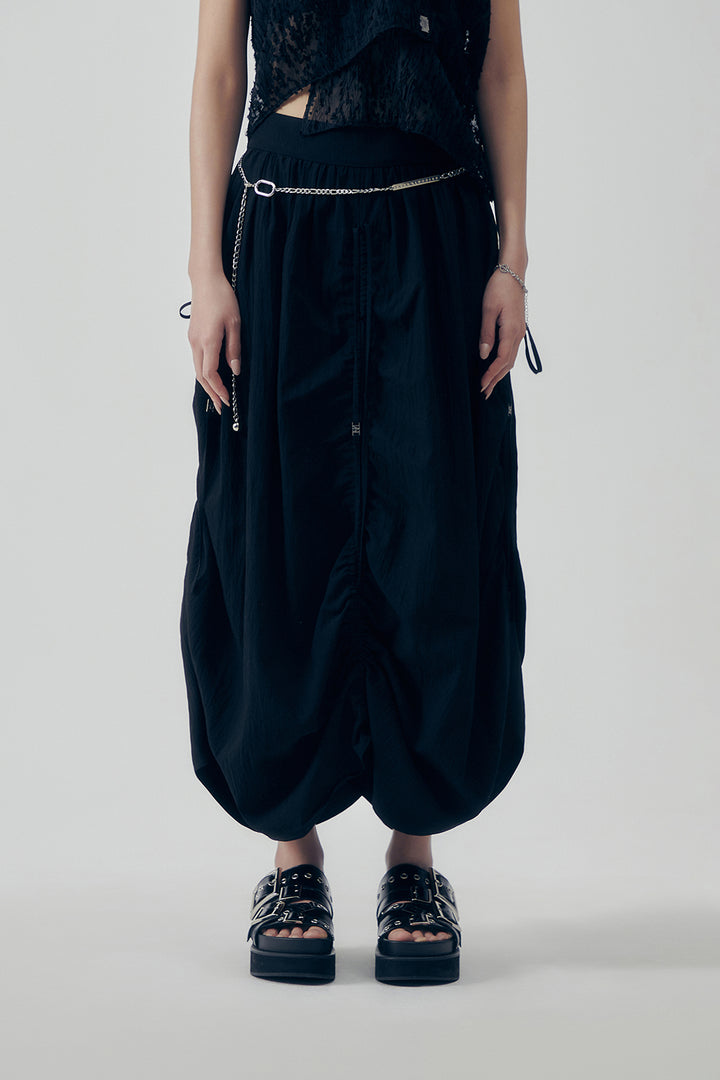 Treemingbird Soft Shirring Skirt Black