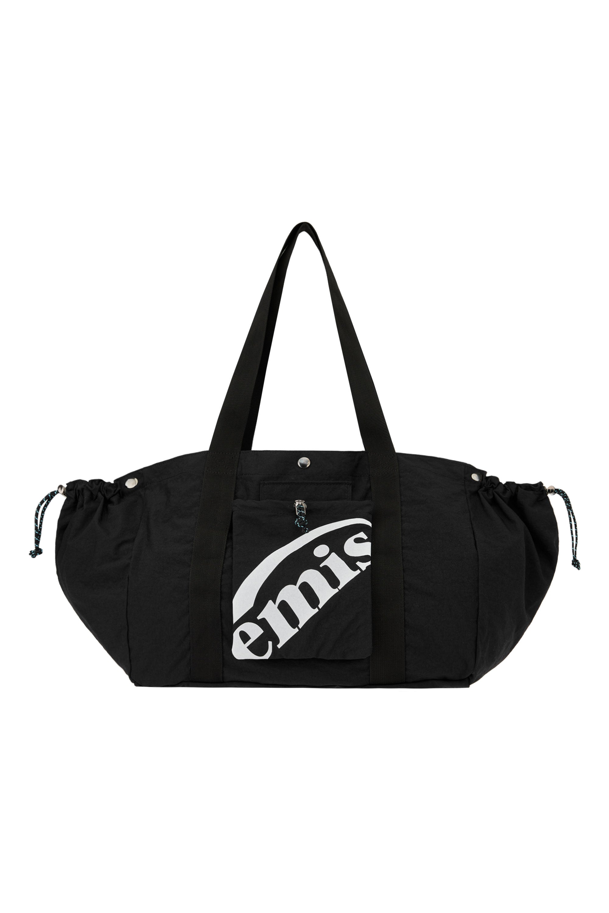 PACKABLE NYLON TOTE BAG-BLACK