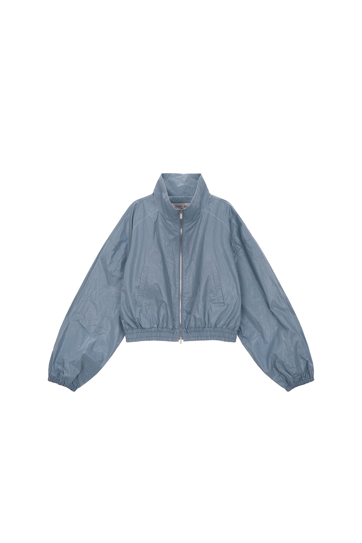[matinkim] MATIN COATING CROP BLOUSON IN SKY