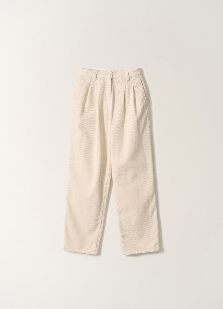 Nothing Written Diego corduroy tuck pants (Oatmeal)