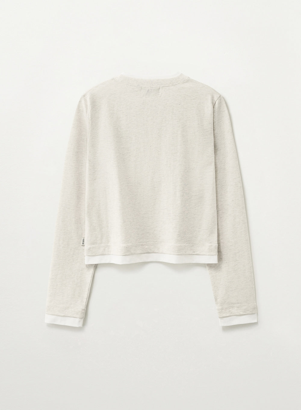 [satur] (W) Layered Long Sleeve - Oatmeal