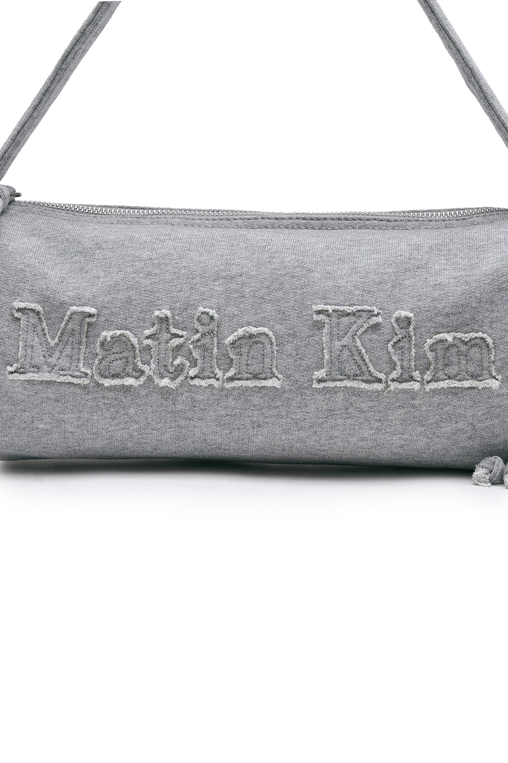 Matinkim Applique Logo Jersey Duffle Bag IN Grey