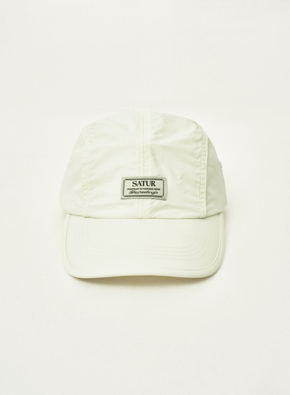 [satur] String 4 Panel Nylon Camp Cap - Cream