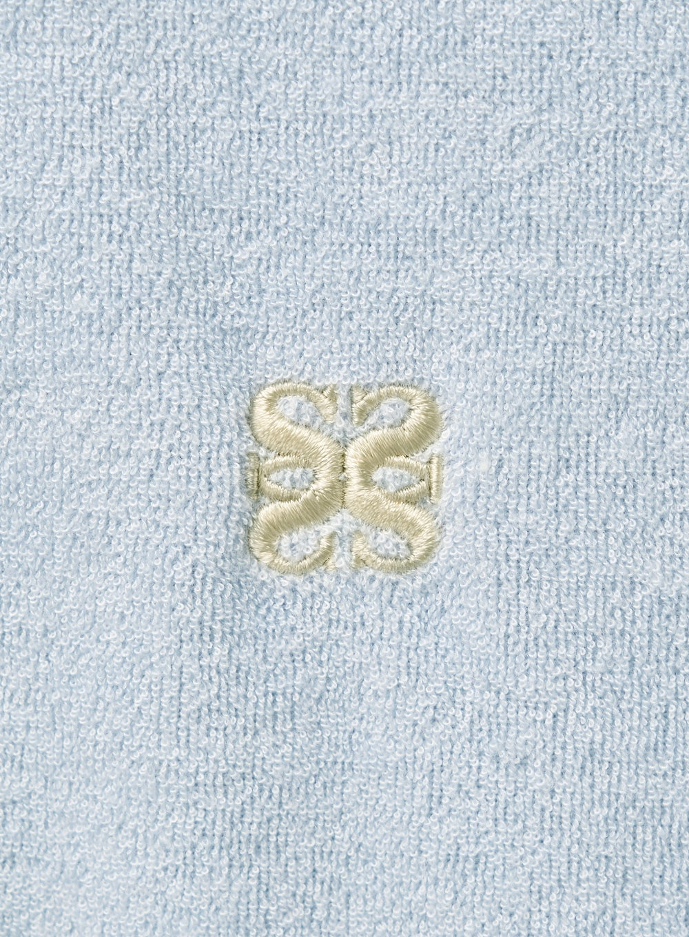 [satur] (W) Lawton Terry Pique Polo T-Shirt - Sky Blue