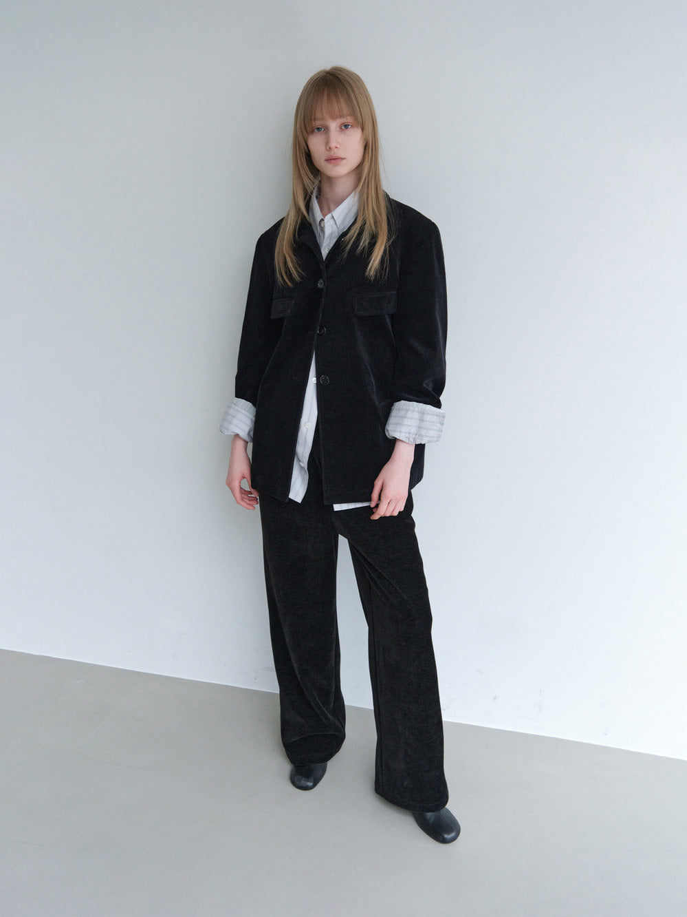 Low Classic Classic Corduroy Jacket Black
