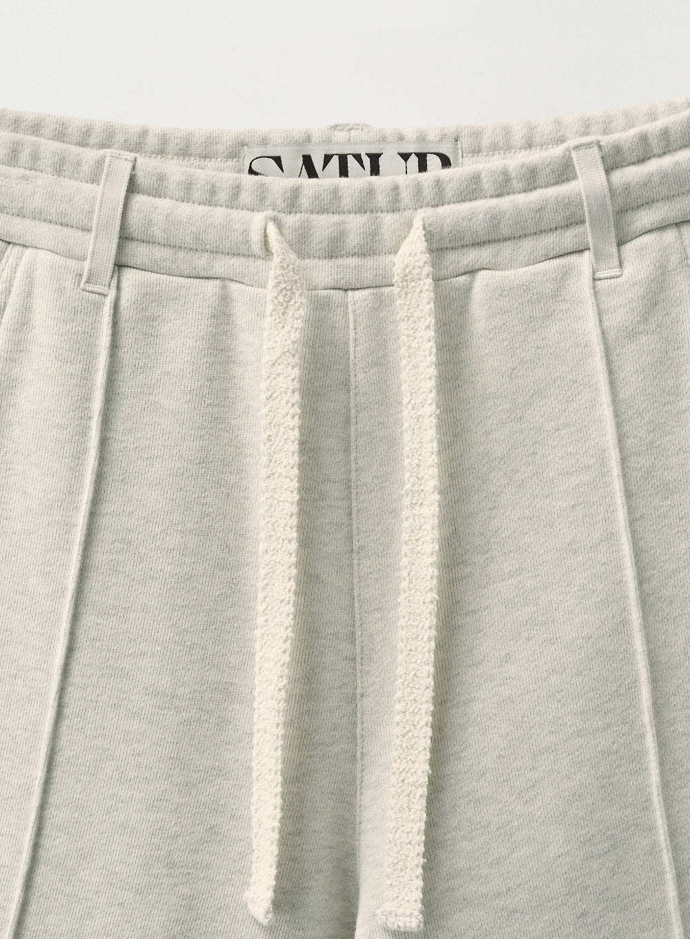 [satur] Teo Cotton Bermuda Pants - Melange Ivory