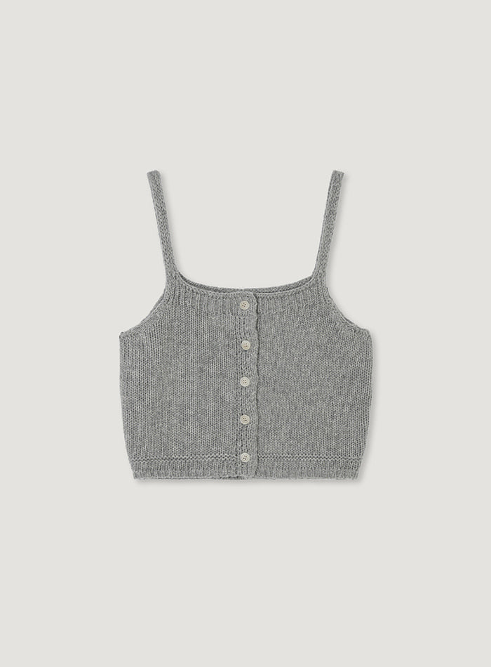 Mango Maniplease Hen Bustier Knit Grey