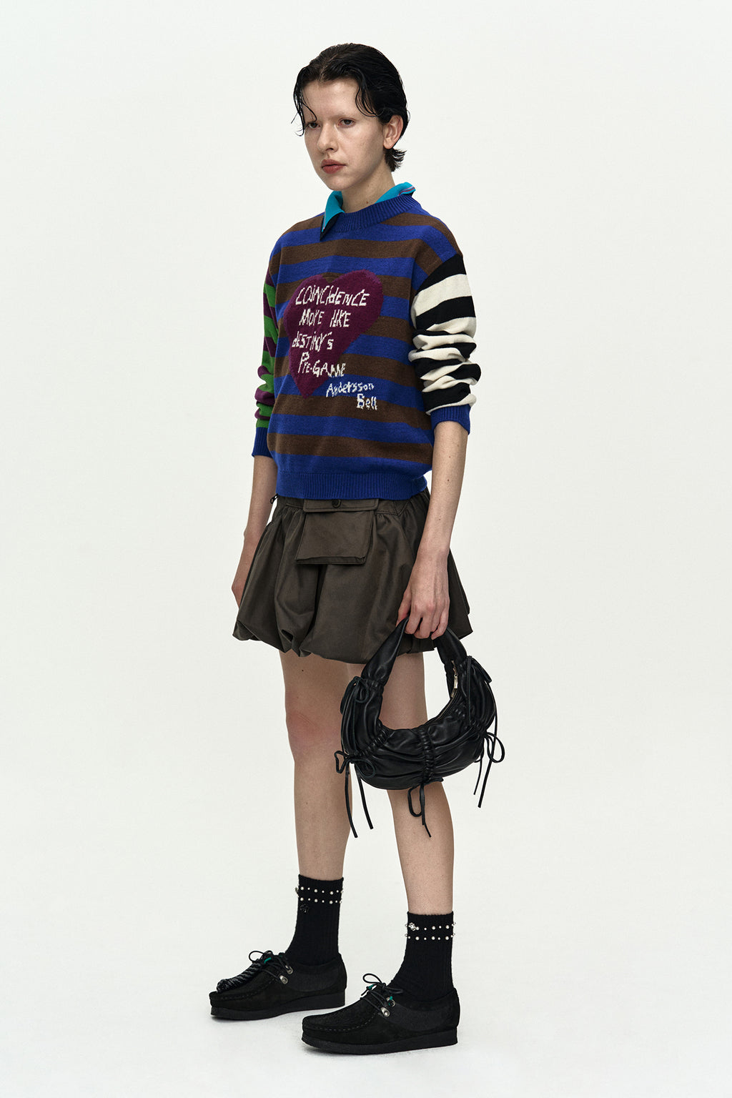 Andersson Bell Girl'S Heart Message Crew-Neck Sweater