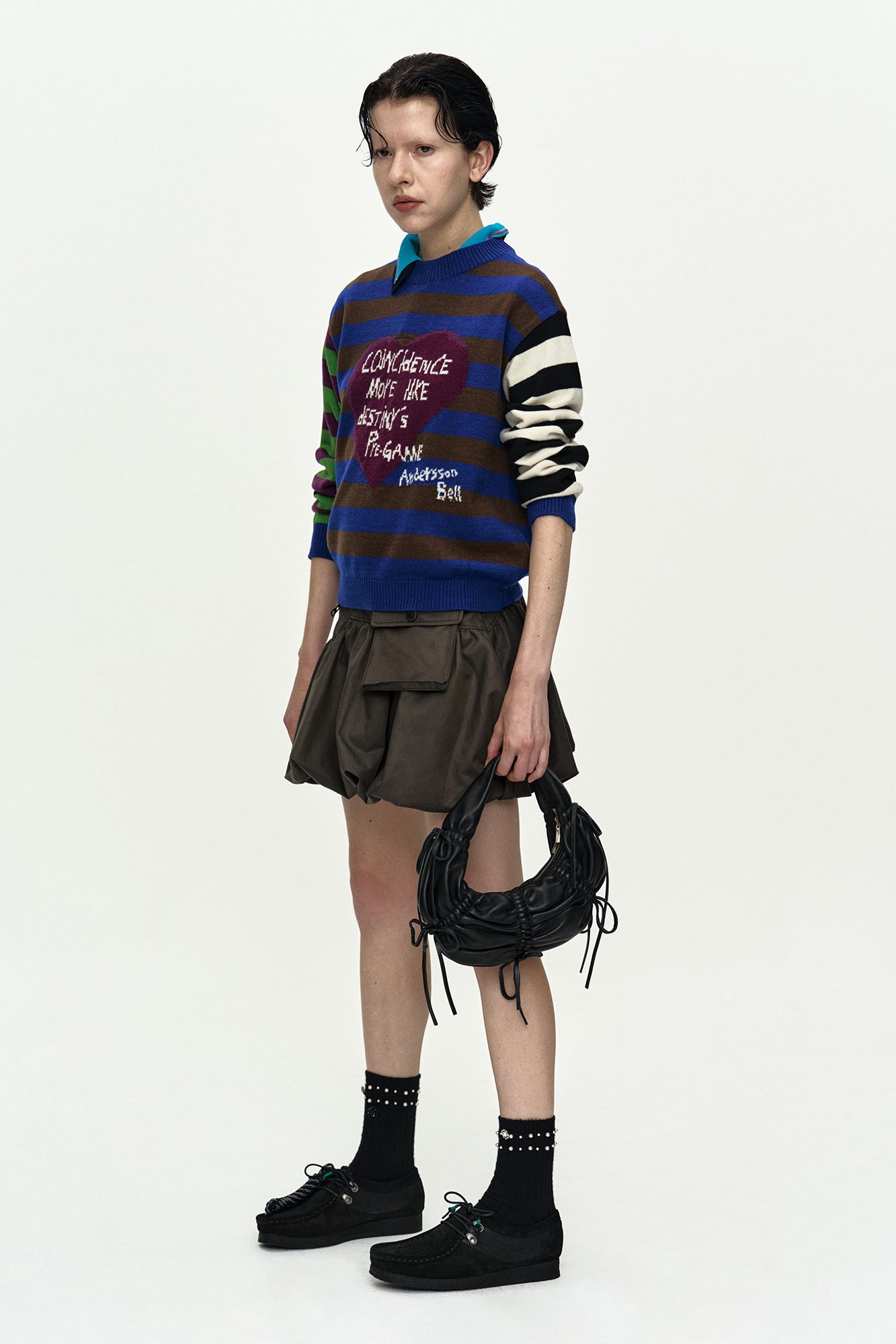Andersson Bell Girl'S Heart Message Crew-Neck Sweater