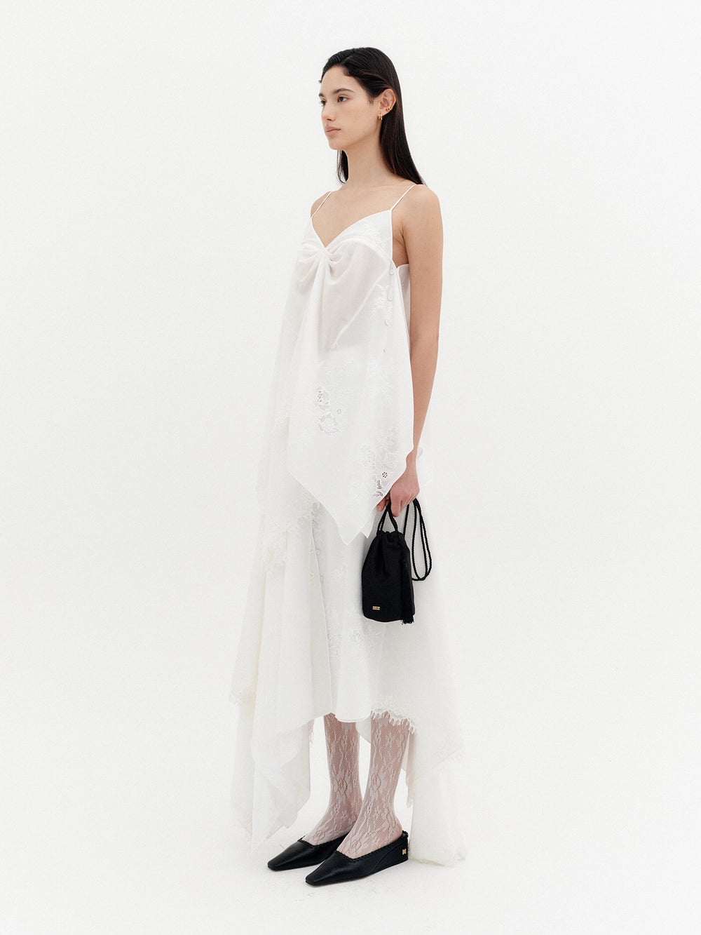 EENK Flowy Layered Skirt - White