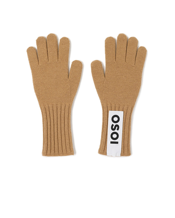 Osoi Heart Patch Glove Camel