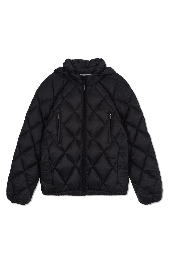 Matinkim Quilting Hoody Lightweight Jumper In Black
