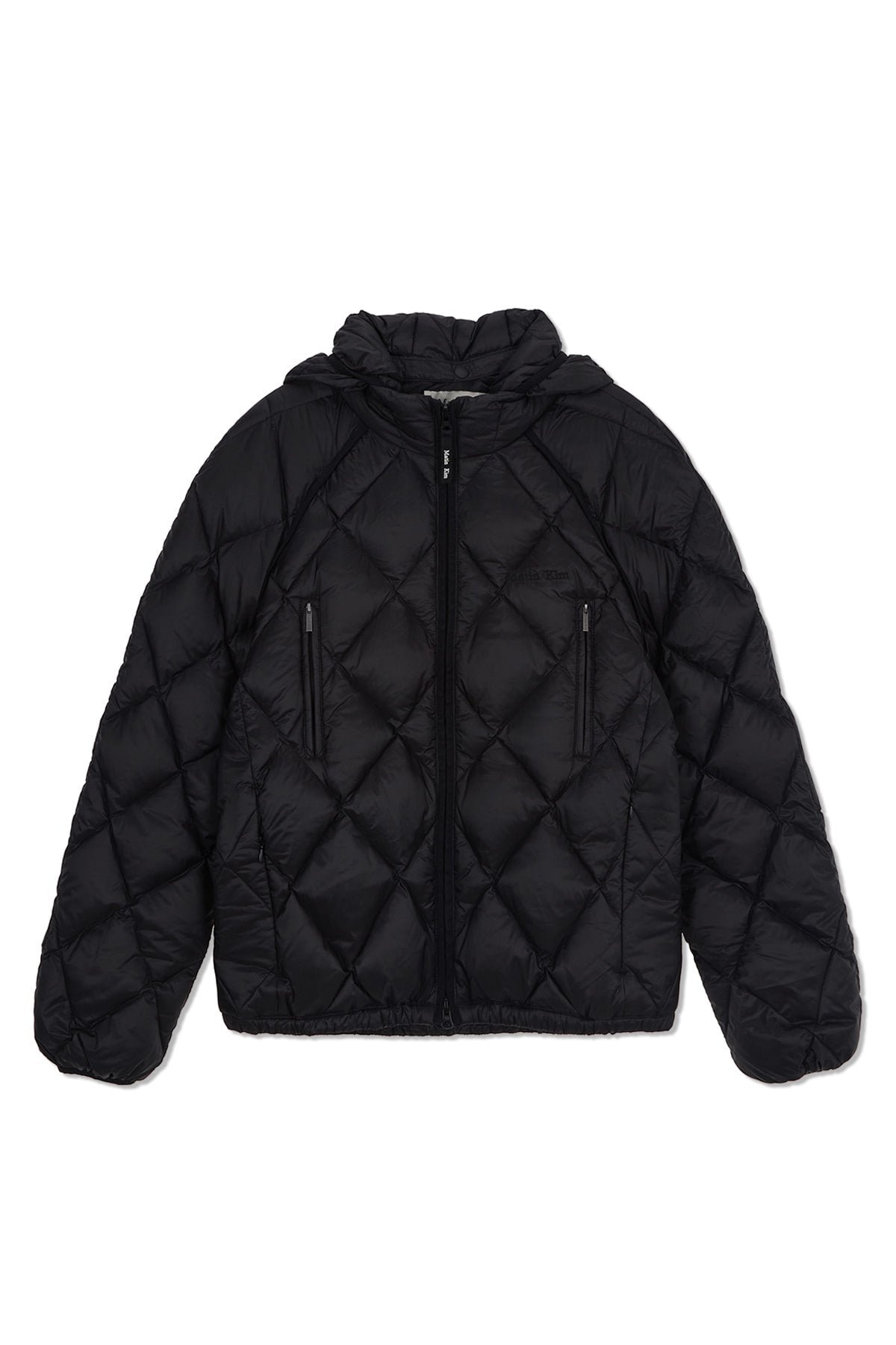 Matinkim Quilting Hoody Lightweight Jumper (Down Blended) IN Black