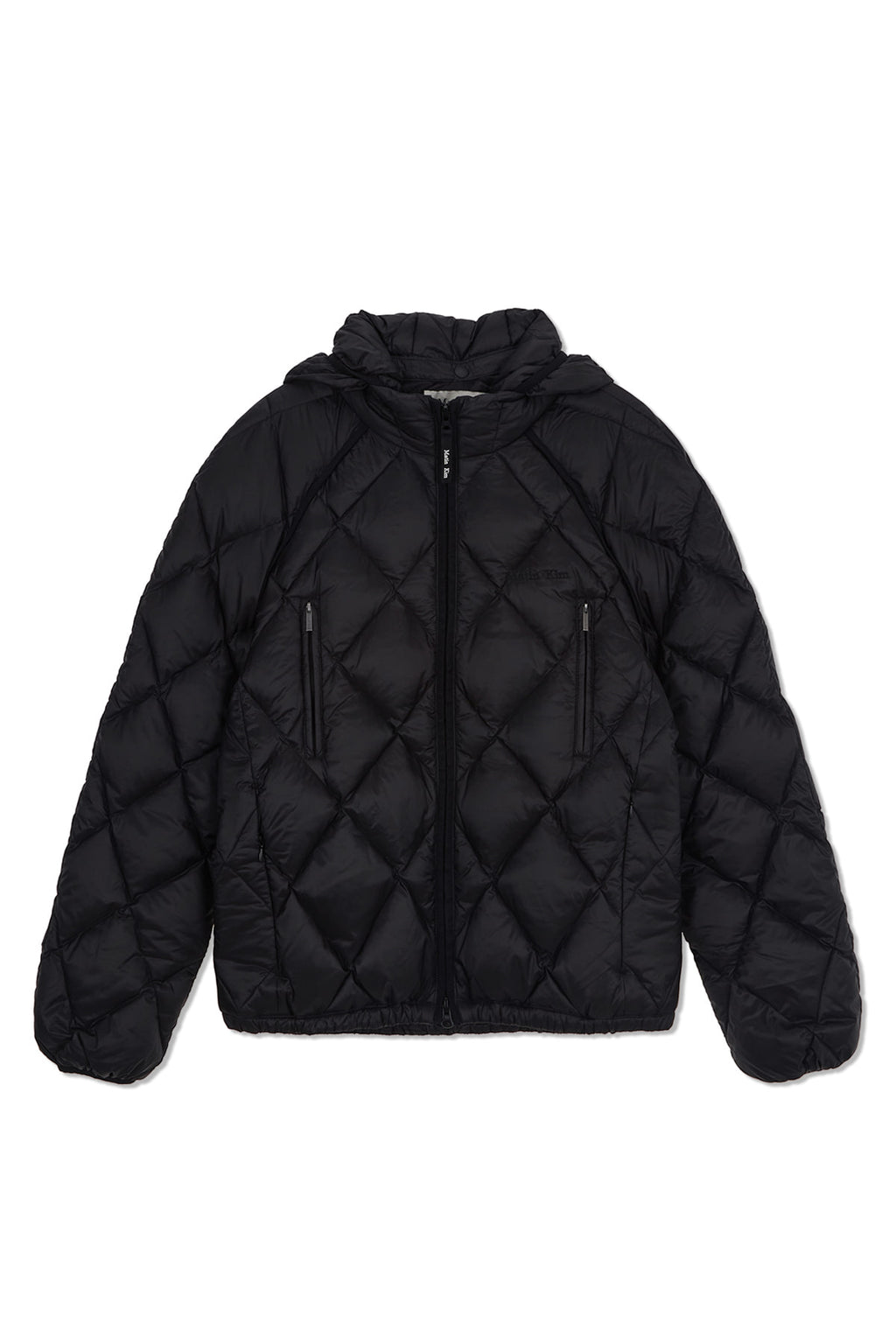 Matinkim Quilting Hoody Lightweight Jumper (Down Blended) IN Black