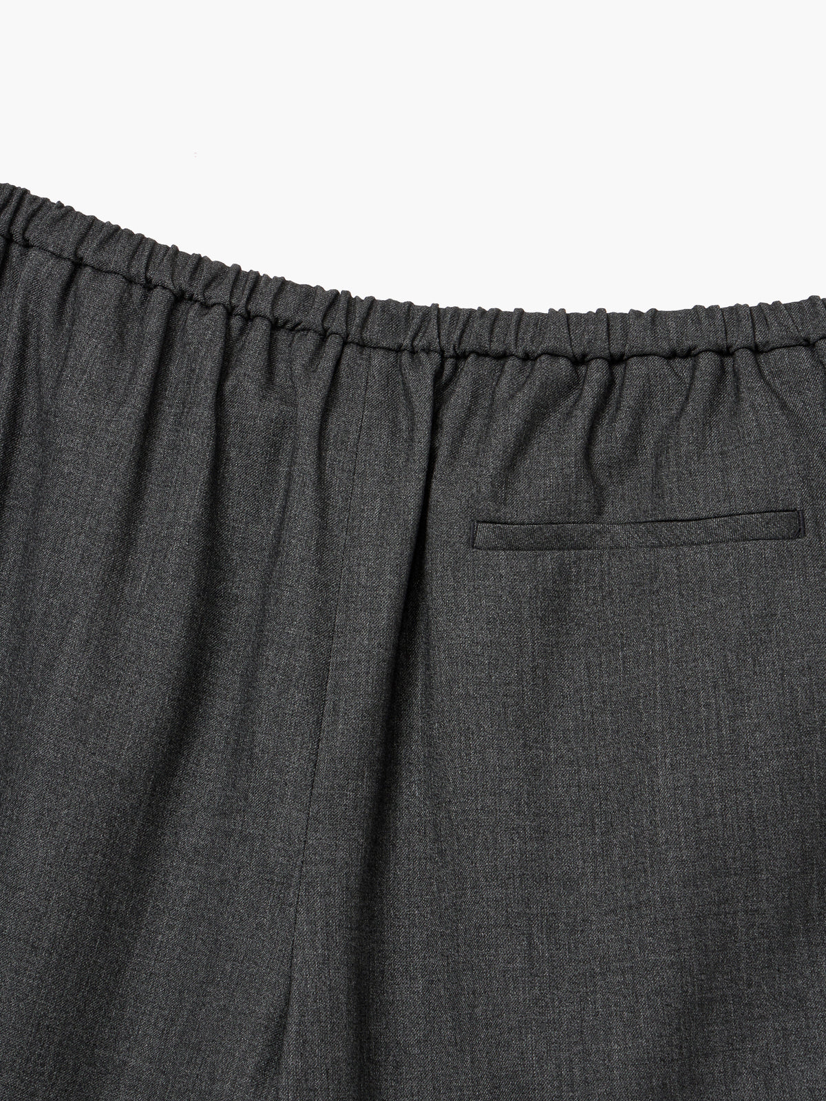 Margesherwood Comfortable Wool Banding Slacks charcoal