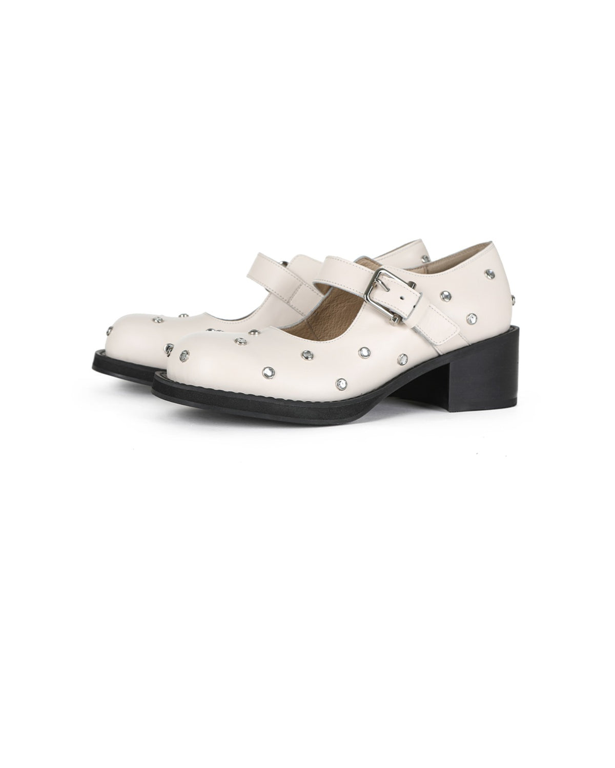 Osoi Brocle Mary Jane Cream Crystal