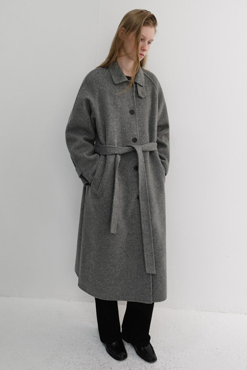 Dunst Feminine Handmade Coat Melange Grey