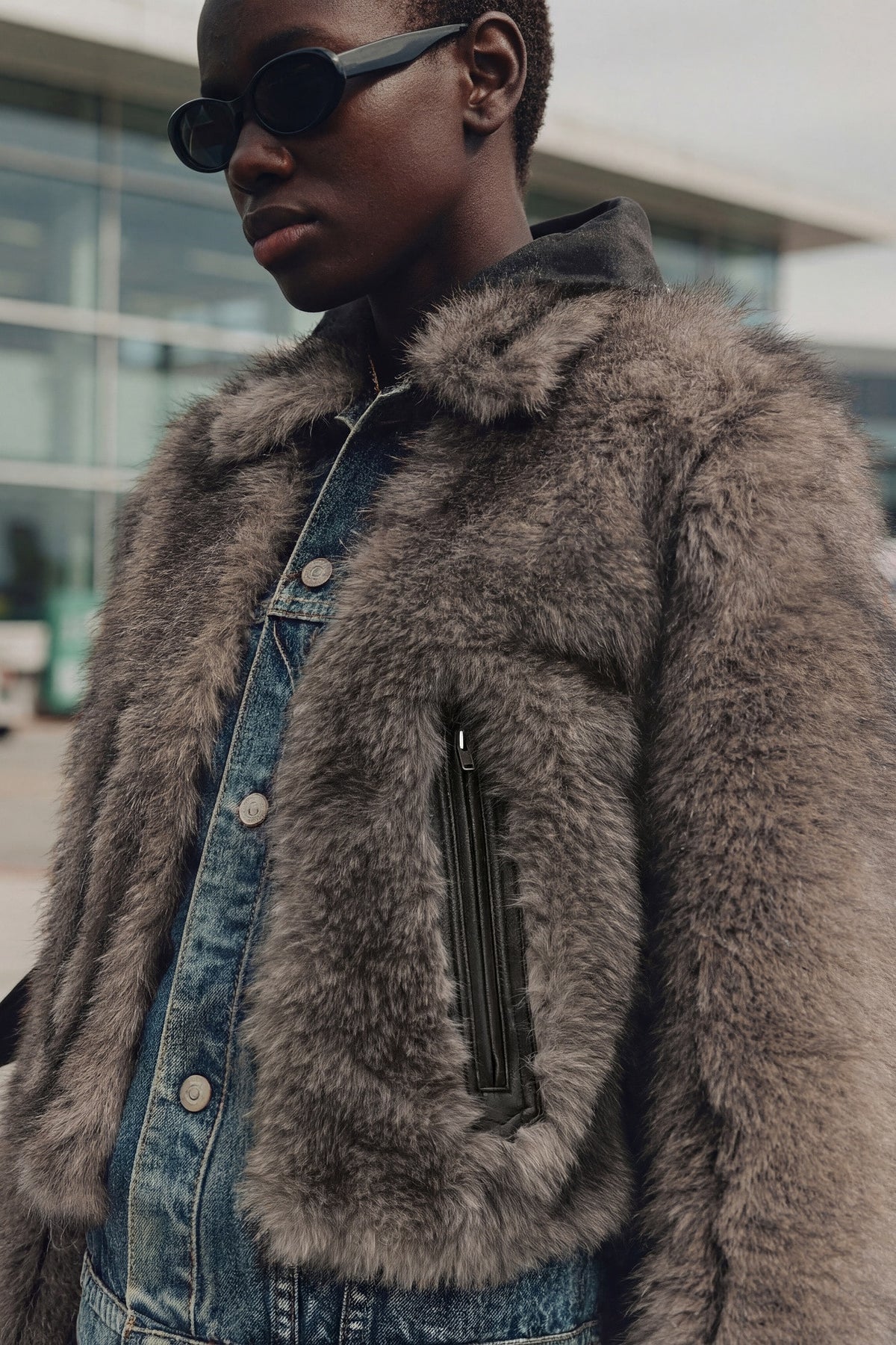 Andersson Bell Fur ON Denim Jacket