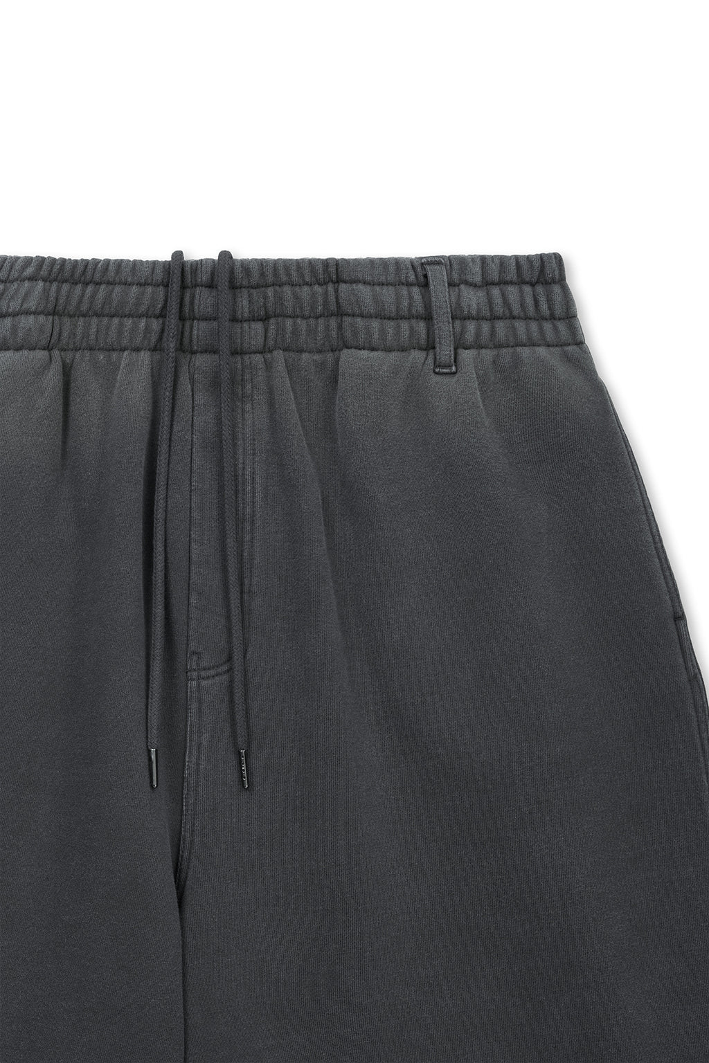 Matinkim Vintage Washed Back Logo Bermuda Sweatpants IN Charcoal