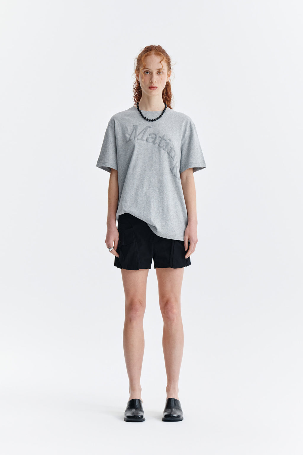 Matinkim Matin Wave Printing Logo Top IN Grey