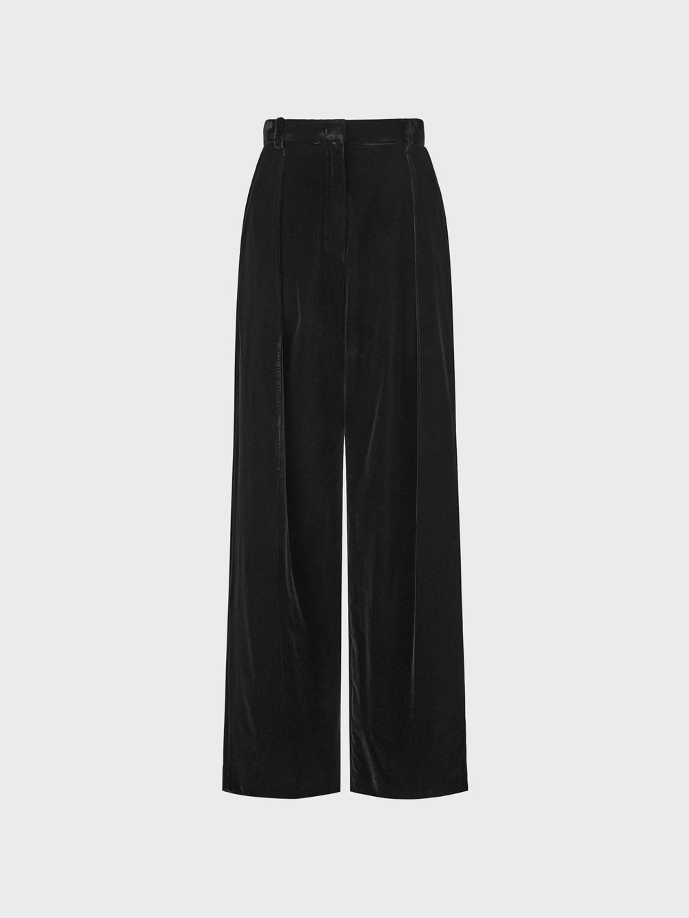 EENK Velvet Straight Pants - Black
