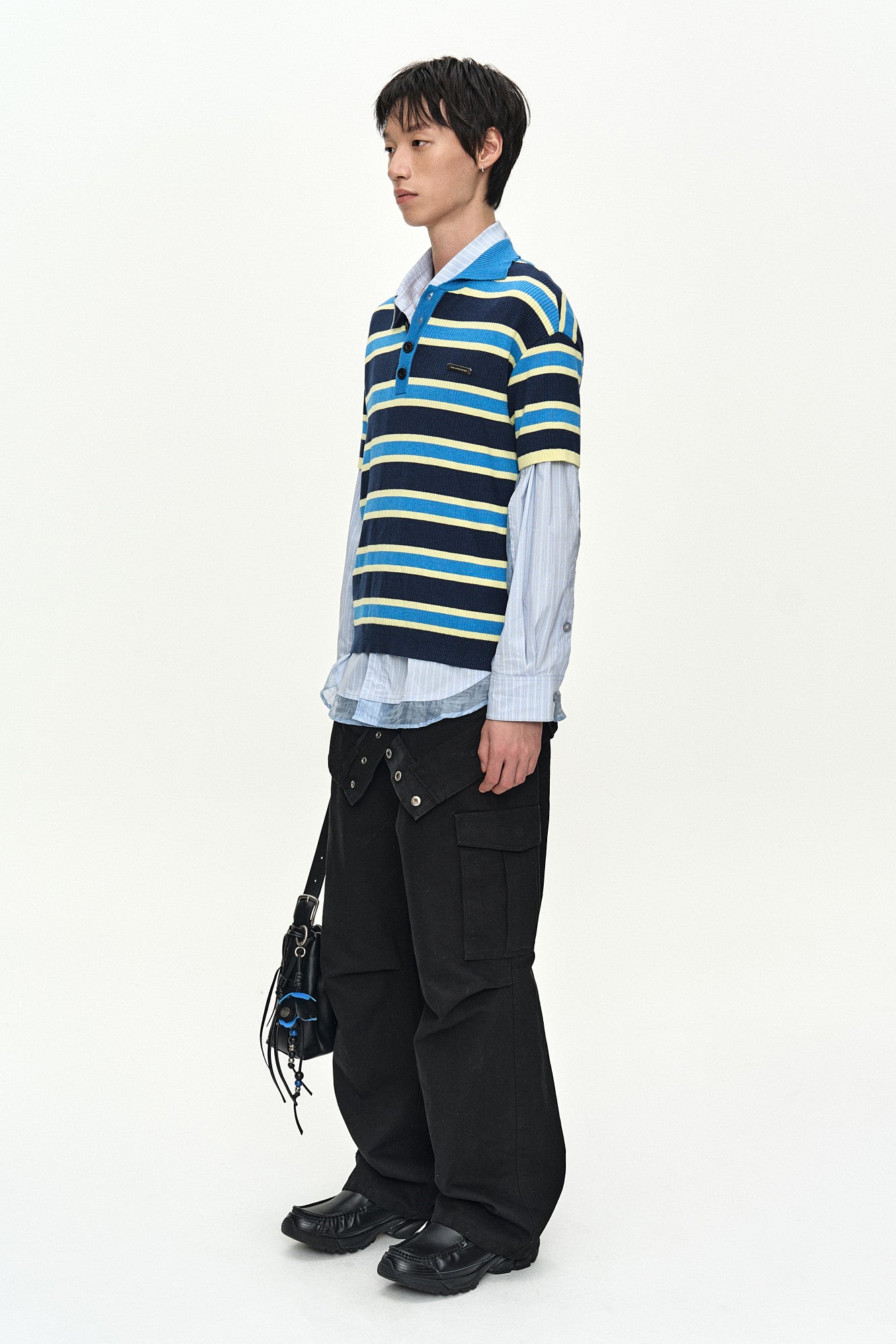 Andersson Bell Brad Stripe Polo Sweater