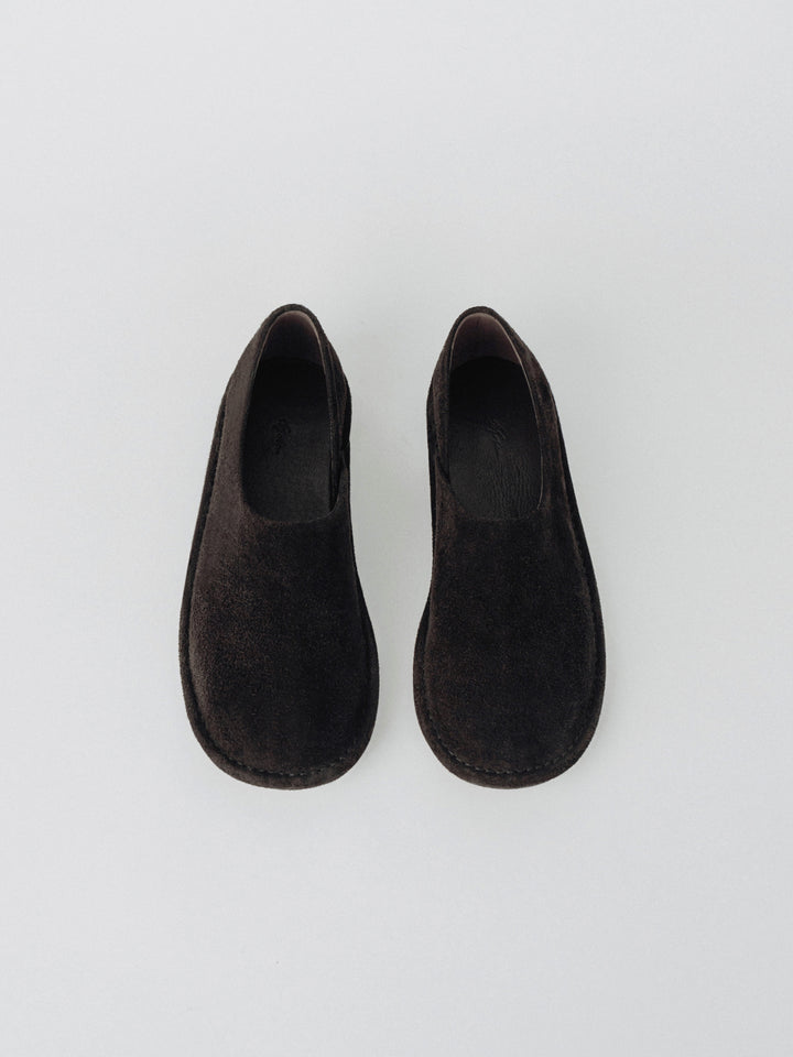 Moia stitched pebble loafer (smoke brown)
