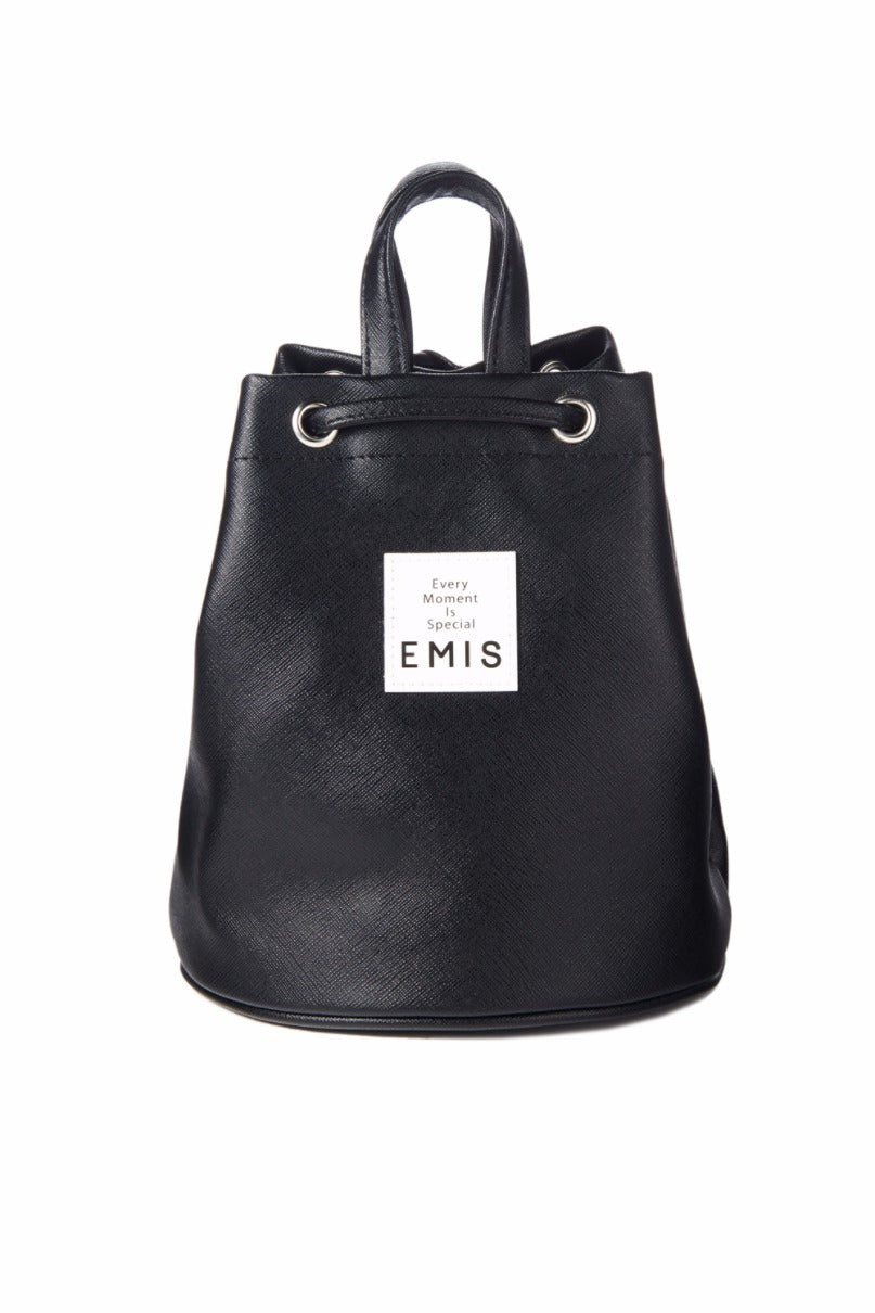 LEATHER MINI BACK PACK-BLACK
