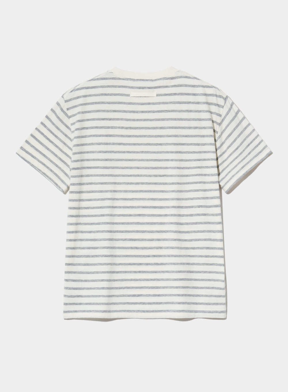 [satur] (W) All Day Basic Stripe T-Shirt - Gray