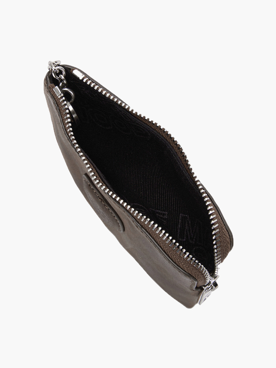 Margesherwood Heart Zipper Wallet washed brown pull-up