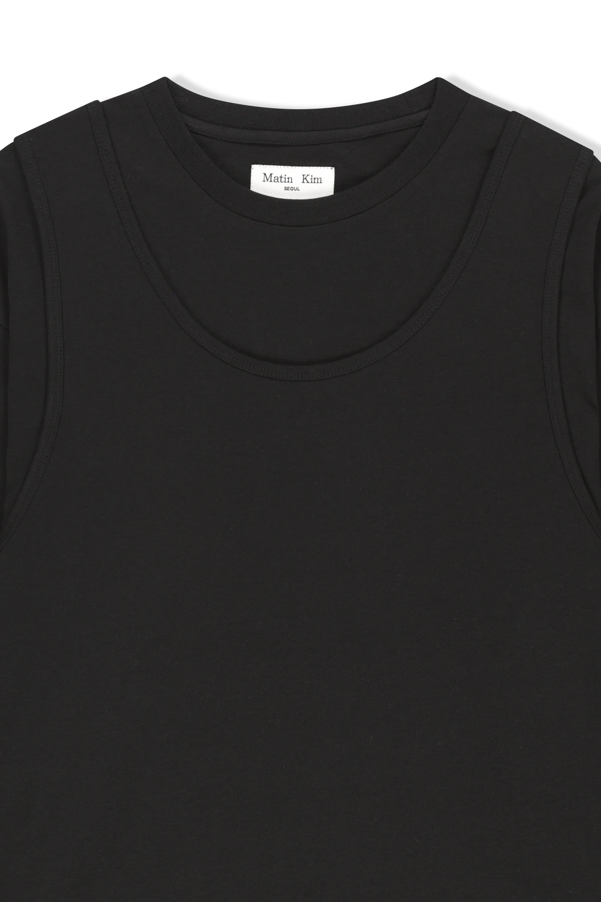 Matinkim Cross Back Layered Top IN Black