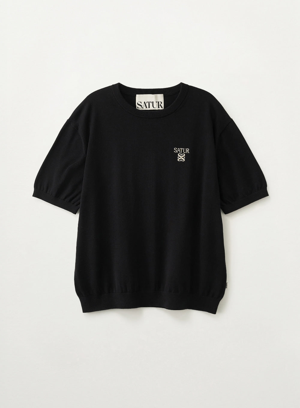 Satur Loren Fine Half Knit - Black