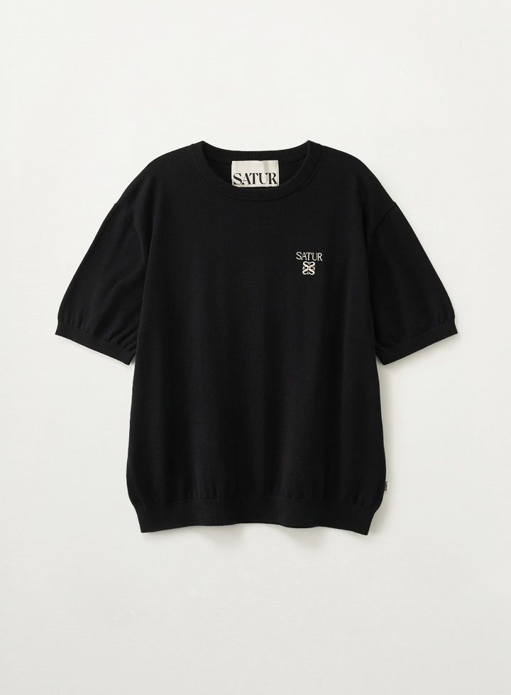 Satur Loren Fine Half Knit - Black