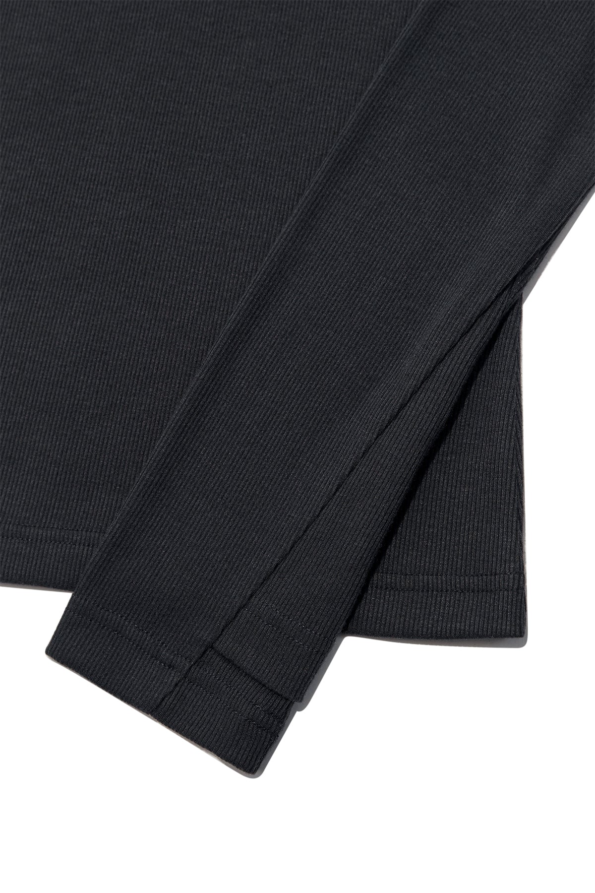 [matinkim] FINGER HOLE LOGO PRINTING TOP IN CHARCOAL