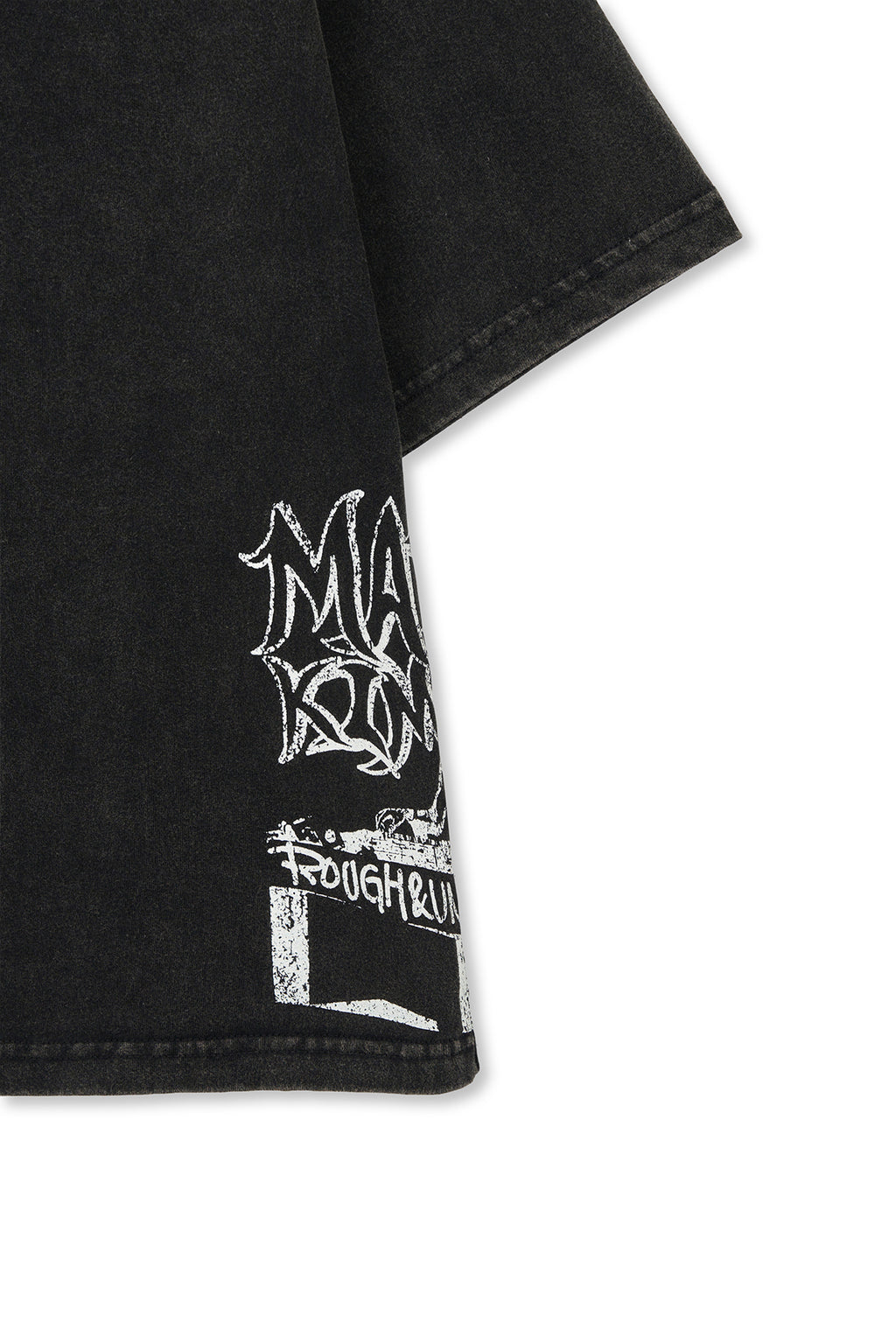 Matinkim Vintage Graffiti Artwork Top IN Black