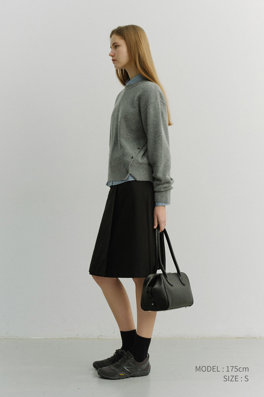 Dunst Pleats Midi Skirt Black